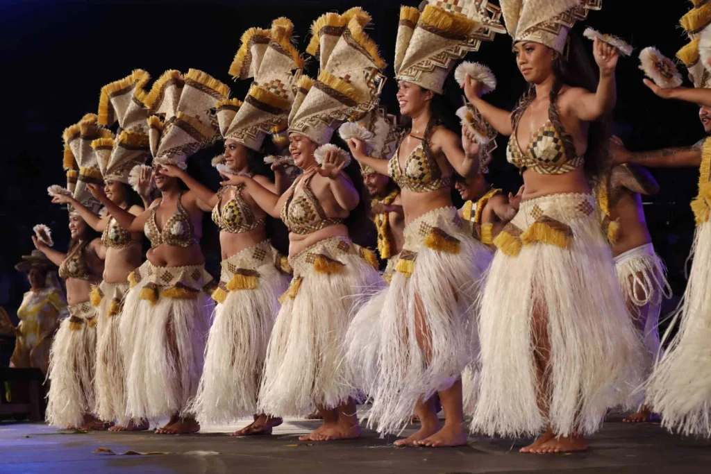 Dancers in costume at Heiva I Tahiti c Tahiti Tourisme