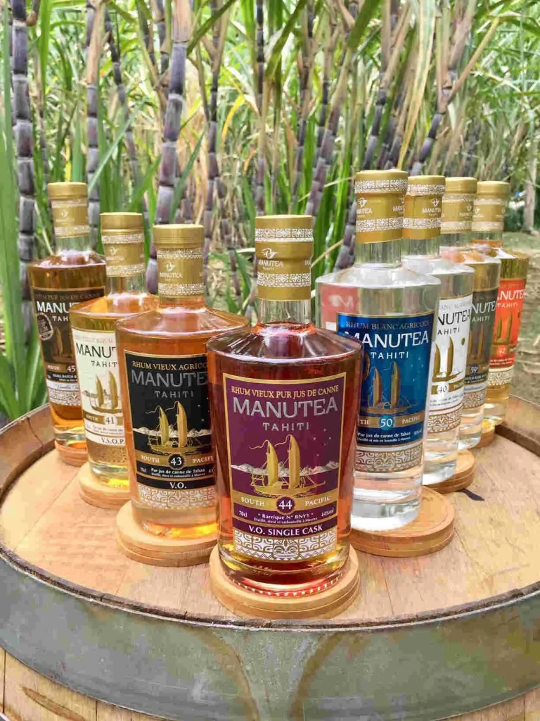 Various Manutea Rum © Manutea Tahiti