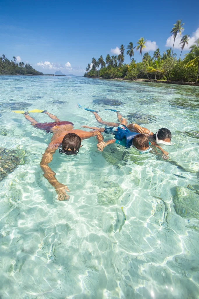 Snorkeling in Taha_a © Grégoire Le Bacon