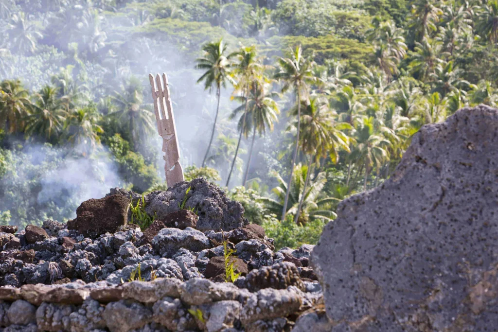 Taputapuatea marae on the sacred island, Raiatea © Tahiti Tourisme