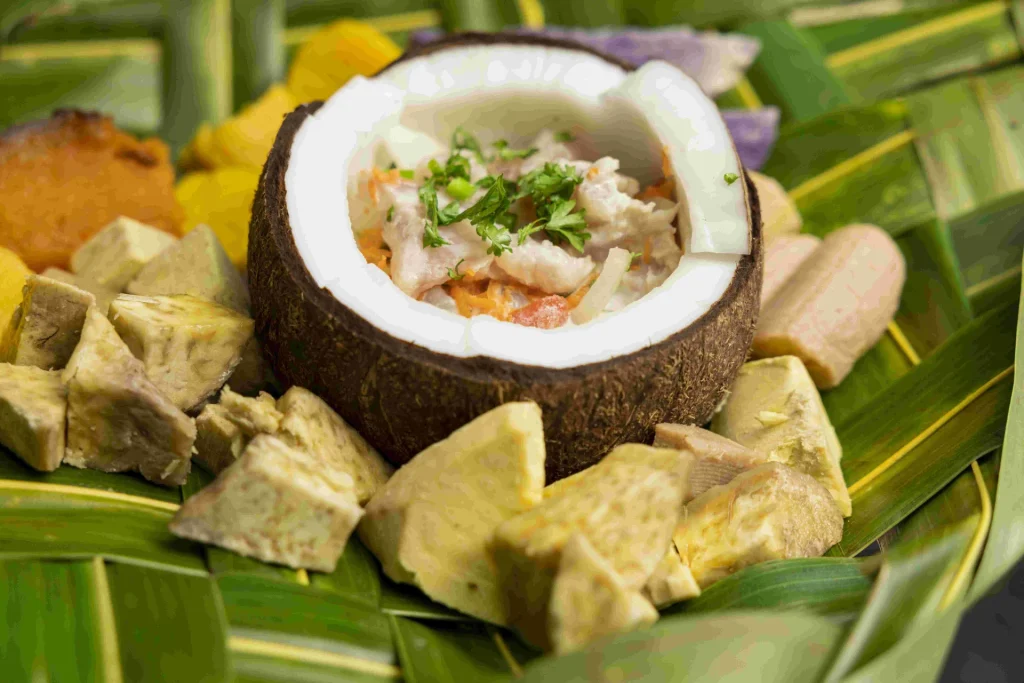 Polynesian dish: raw fish in coconut milk © Grégoire