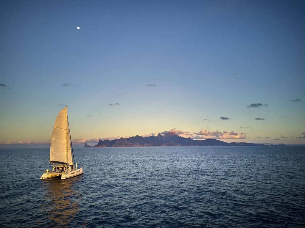 Ua Pou from offshore © Bertrand Duquenne