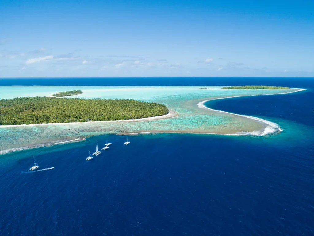 Tetiaroa vue de haut © Tahiti Fly Shoot