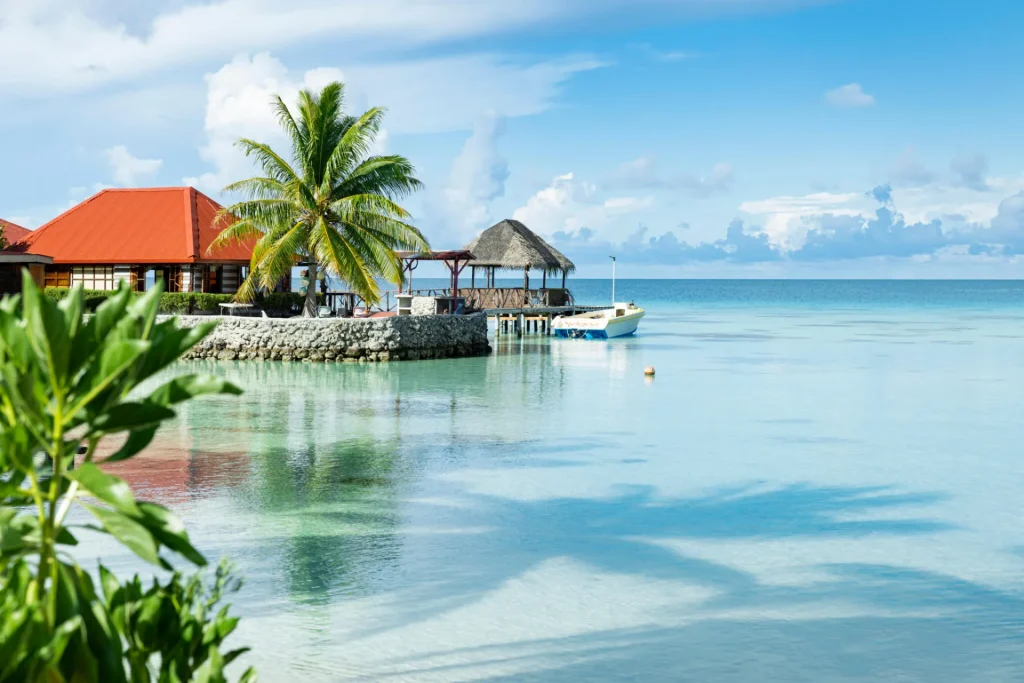 Vue sur un restaurant au bord de l_eau © Grégoire Le Bacon