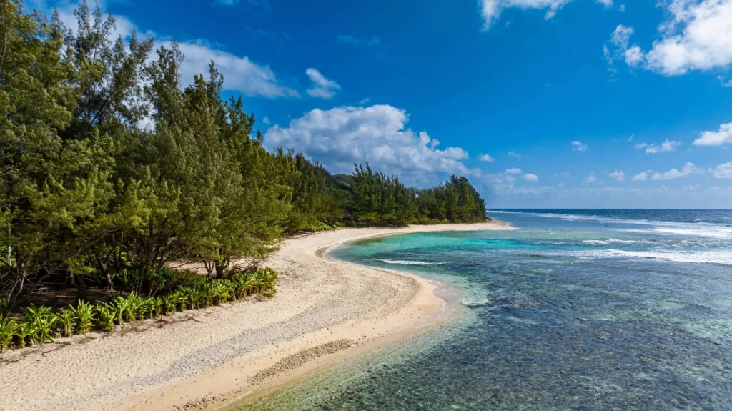 Vue sur une plage de Rurutu ©Michael Runkel