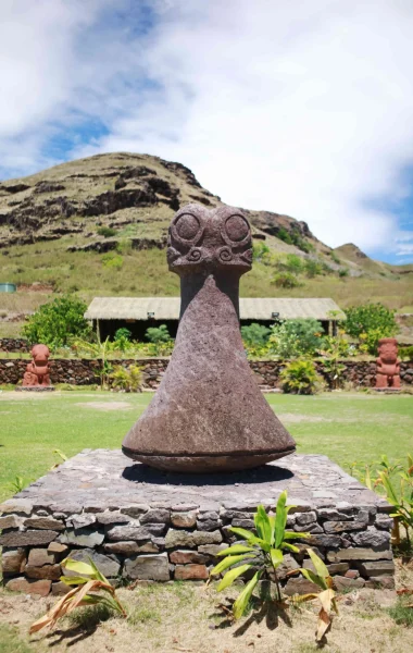 sculpture sacrée de Ua Huka © Tahiti Tourisme