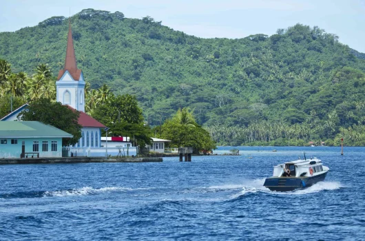 Transfert jusqu'à Taha'a en bateau depuis Raiatea © Tahiti Tourisme