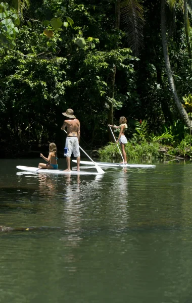 Session paddle sur la rivière de Faaroa © Tahiti Tourisme