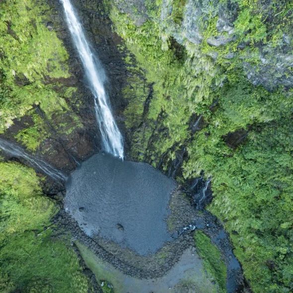 Cascade de Faarumai à Tahiti © Grégoire Le Bacon