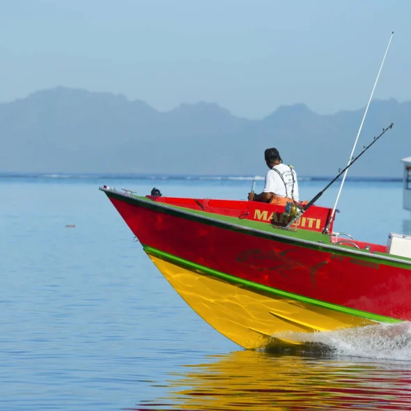 Departure for a fishing session © Tahiti Tourisme