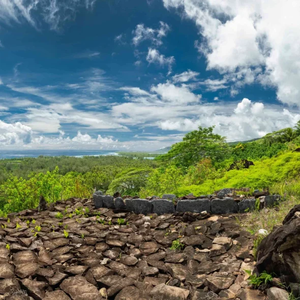 The Ofata paepae in Huahine © Grégoire Le Bacon