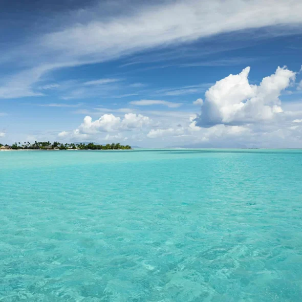 Plage de Matira à Bora Bora © Grégoire Le Bacon