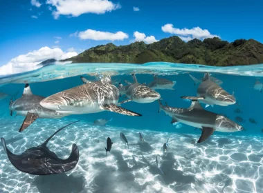Observation de raies et requins © Grégory Lecoeur