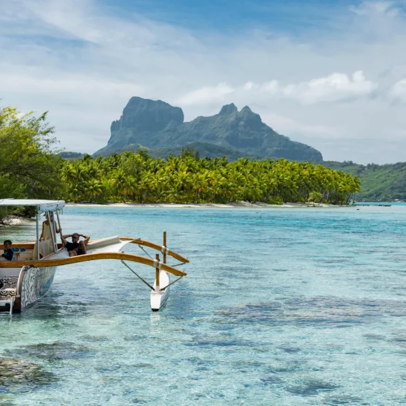 Excursion en bateau à Bora Bora © Grégoire Le Bacon