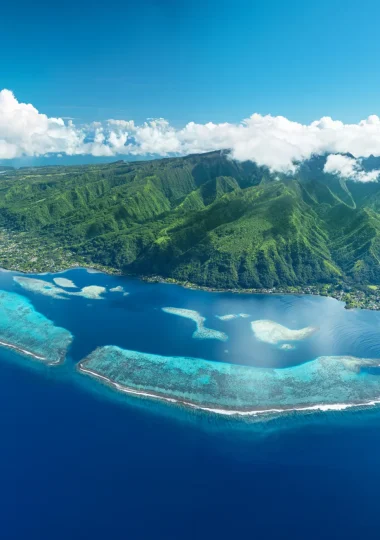 Tahiti vue du ciel © Grégoire Le Bacon _ LionAiles