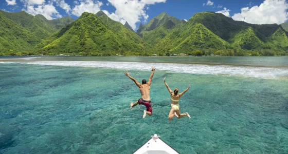 Tahiti iti vue depuis la mer © Grégoire Le Bacon