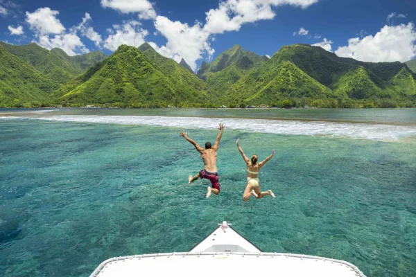 Tahiti iti vue depuis la mer © Grégoire Le Bacon