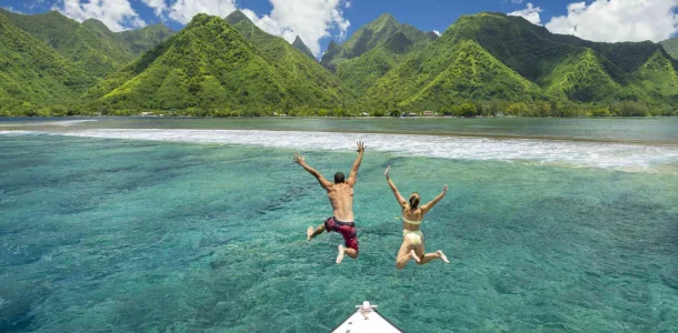 Tahiti iti vue depuis la mer © Grégoire Le Bacon