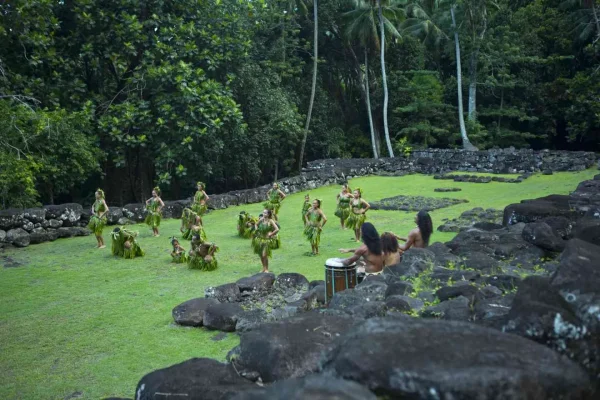 Le marae de Upeke à Hiva Oa © Tahiti Tourisme